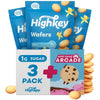 HighKey Gluten Free Vanilla Wafer Cookies - 3 Pack Low Carb Keto Snack Sugar Free Dessert Diabetic Snacks Healthy Diet Friendly 