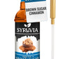 Syruvia Sugar Free Brown Sugar Cinnamon Syrup With Syrup Pump Dispenser for Coffee 25.4 Ounces Coffee Flavoring Syrup