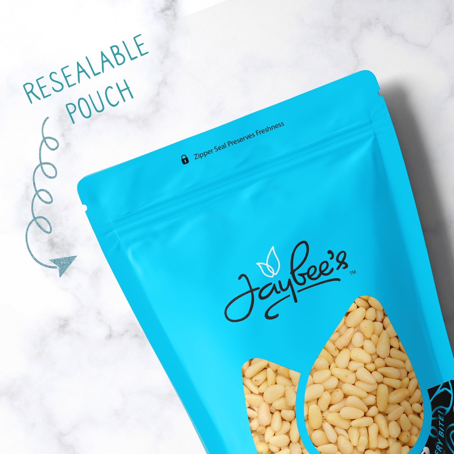 Pine Nuts Raw 2 Pounds | Whole & Natural Unsalted Pignolias | Healthy Protein Snack And Versatile For Cooking, Baking, Salads, P
