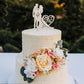 Jaciya Wedding Cake Topper Rhinestone Metal Mr And Mrs Cake Topper Wedding Bride And Groom Bridal Shower Party Rose Gold Wedding
