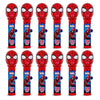 Pop Ups! Spiderman Lollipop Holder - 12 Lollipops With Cases - Individually Wrapped Candy Party Favors - Spiderman Candy - Bulk