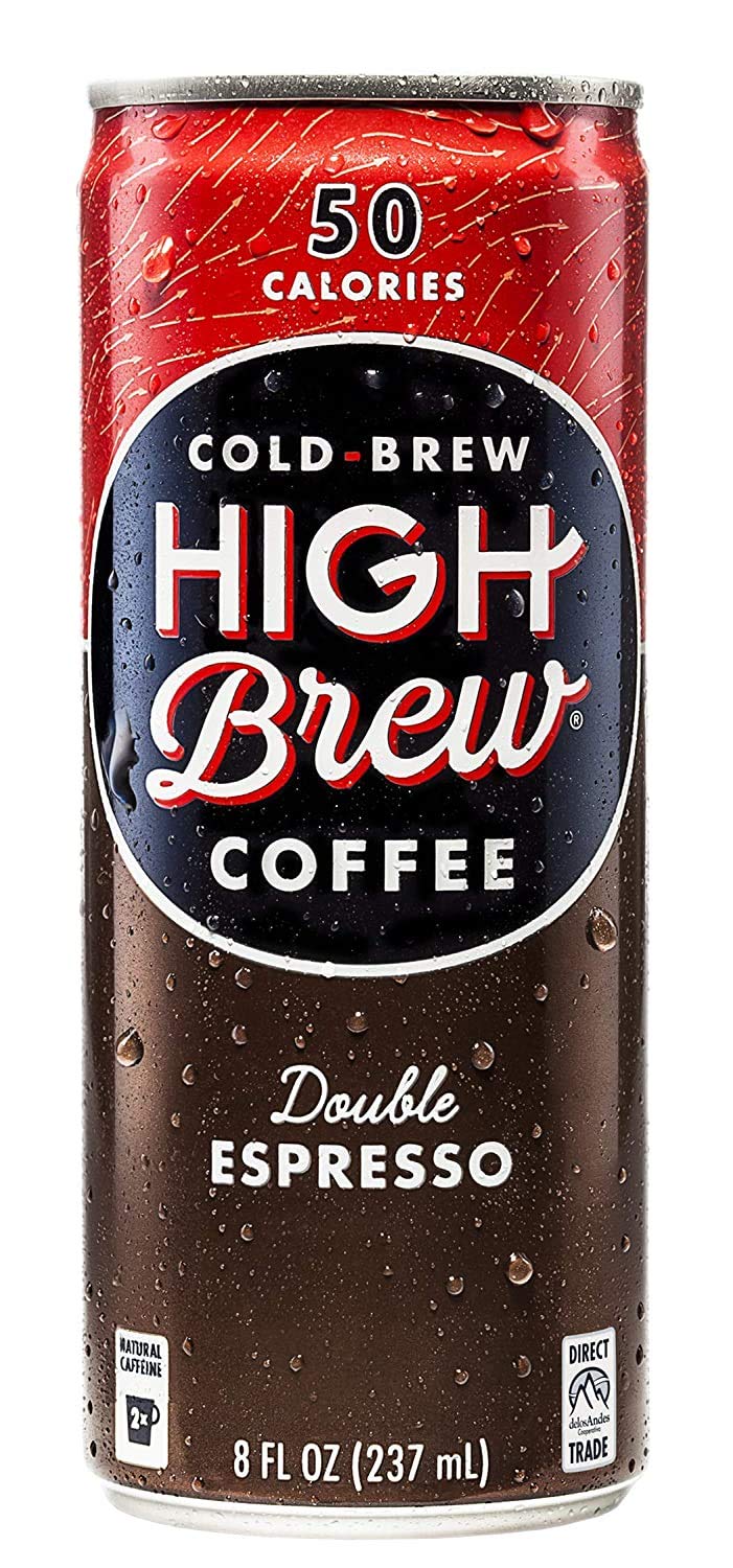 High Brew Coffee Double Espresso 8oz Pack of 24 - Plastic