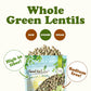 Food to Live - Whole Green Lentils, 4 Pounds Dried Raw Lentils, Sproutable, Kosher, Vegan. Rich in Dietary Fiber, and Protein. N