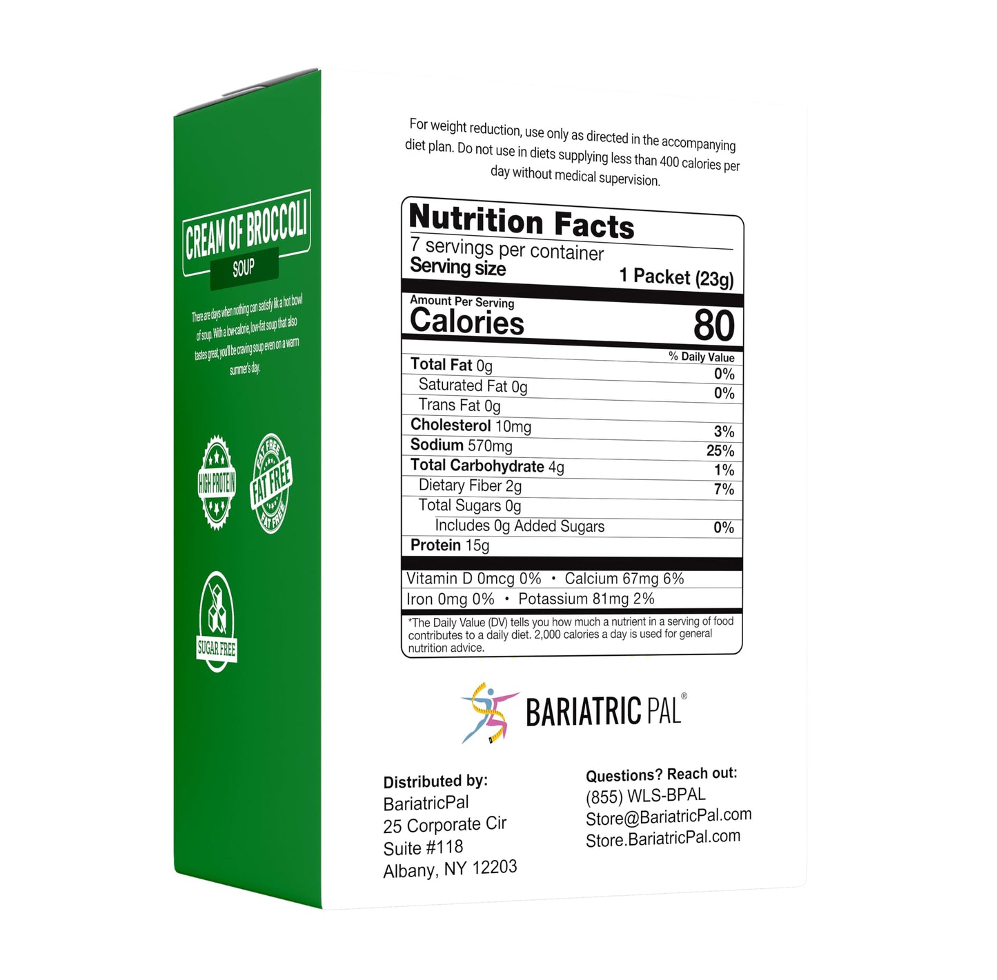 Bariatricpal Protein Soup - Cream Of Broccoli (1-Pack)