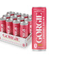 GORGIE Sugar Free Natural Energy Drinks, Sparkling Watermelon Crush, 12 Pack, Vegan, 150mg Caffeine, Low Calorie