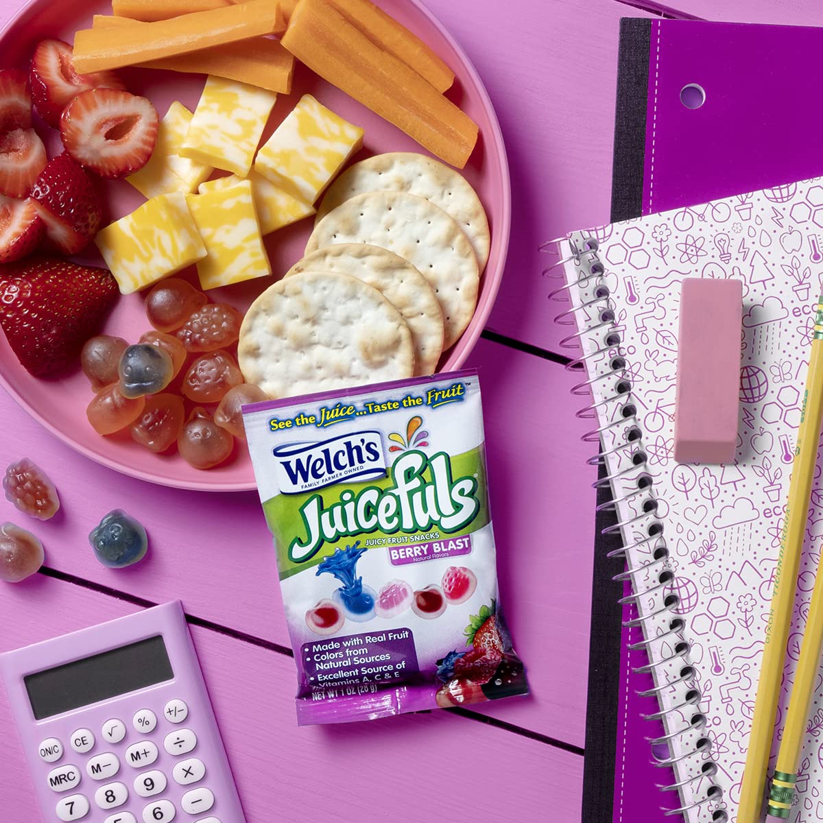 Welch'S Fruit Snacks Combo Variety Pack, Juicefuls Berry Blast & Island Splash Juicy Fruit Gushers And Berries N' Cherries Fruit