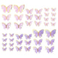 40Pcs Glitter Butterfly Decorations Supplies Golden 3D Butterfly Birthday Cake Toppers Rainbow Cupcake Toppers Butterfly Wall St