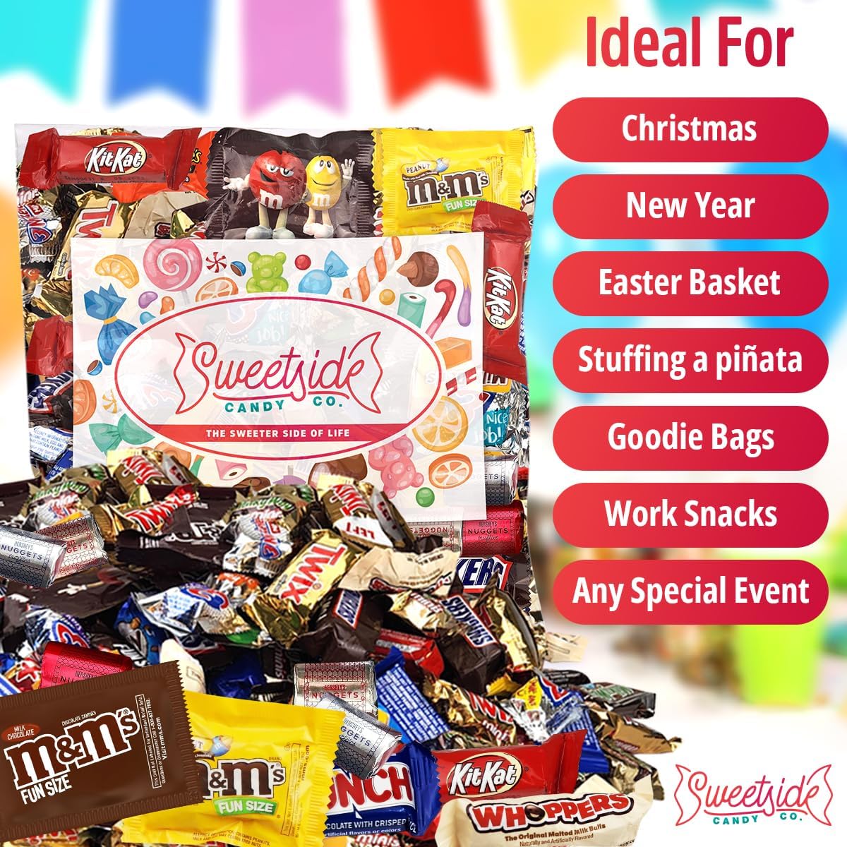 Chocolate Candy Variety Pack - Assorted Bulk Chocolate Mix - Movie Night Supplies  Gift  Snack Food Gift  Office Candy Assortment- Gift Bag for Birthday Party  Kids  College Students & mature-themeds (5 LBS)