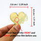 Aiqi Bakes 24Pcs Rose Carving Gold Mirror Acrylic Heart Shape Happy Valentine'S Day Cupcake Decorations, Valentine'S Day Cake Pa