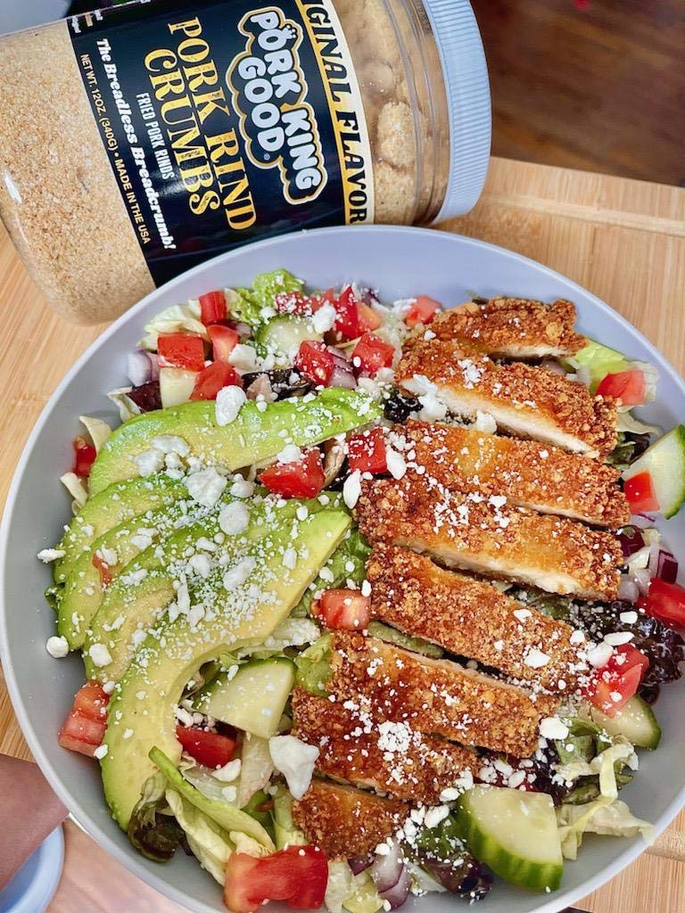 Pork King Good Low Carb Keto Diet Ranch Pork Rind Breadcrumbs! Perfect For Ketogenic, Paleo, Gluten-Free, Sugar Free and Bariatr
