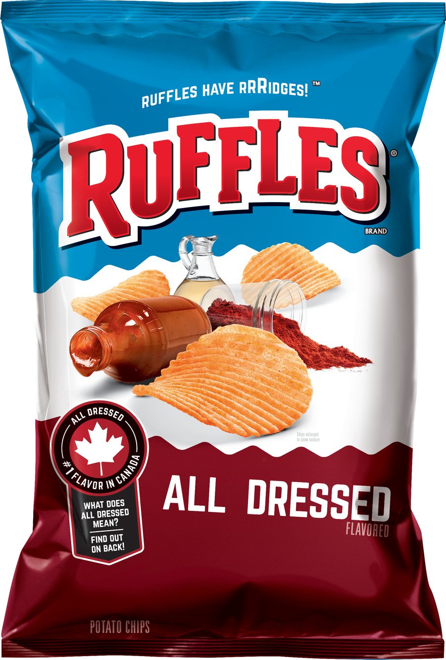 Ruffles All Dressed Ridged Potato Chips, 8.5 Ounce, Model JOS-Z3367
