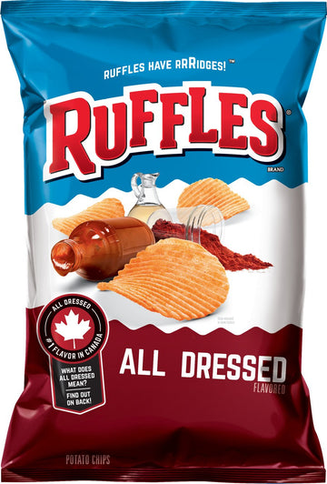 Ruffles All Dressed Ridged Potato Chips, 8.5 Ounce, Model JOS-Z3367
