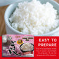 Shirakiku Dried Grains & Rice - Japanese Short Grain Sticky White Rice - Premium Quality Microwavable Ready To Eat Cooked Sushi Rice, 7.4 Ounce (Pack Of 12)
