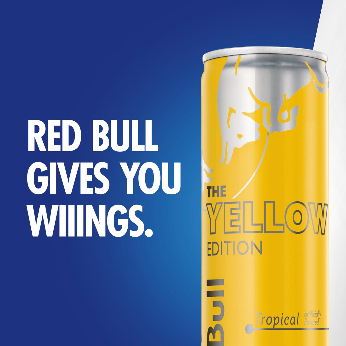 Red Bull Energy Drink, Tropical Yellow Edition, 8.4 Fl Oz, Pack of 4