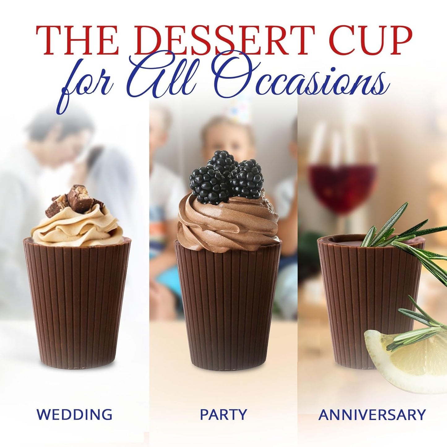 Langs Chocolates Dessert Cup, Milk Chocolate, 320g, Brown