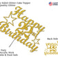 22 Birthday Cake Topper Gold Glitter, Party Decoration Ideas, Premium Quality, Sturdy Doubled Sided Glitter, Acrylic Stick. Made