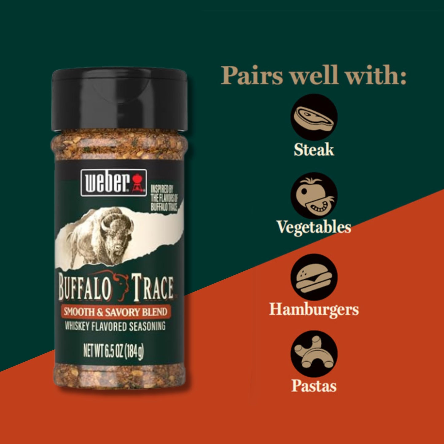 Weber BBQ Seasoning, spirit-inspired flavor Flavored, 6.5 Ounce, Model 1165028