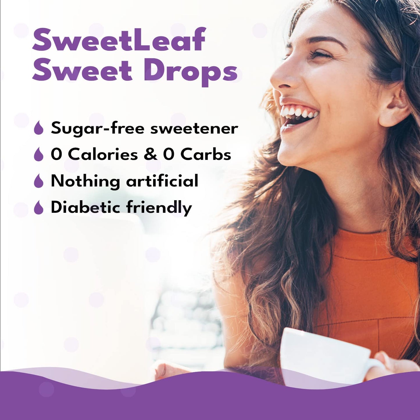 Sweetleaf Stevia Sweet Drops Grape - Liquid Stevia Drops Sweetener, Zero Calorie, Non-Gmo Stevia Liquid Sugar Substitute For Sug