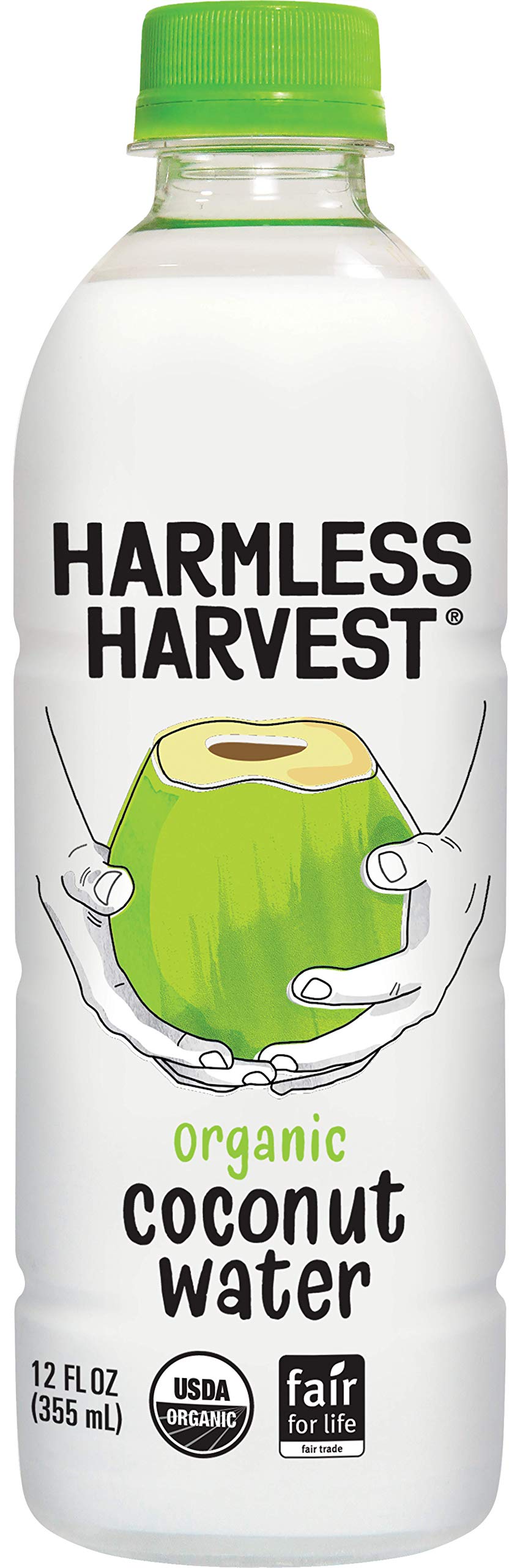 Harmless Harvest Organic Coconut Water, Original, 12 Fl Oz (Pack Of 4)