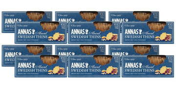 Annas Thins - Almond Pepparkakor - 5.25 Ounce (Pack of 12) non GMO + Vegan