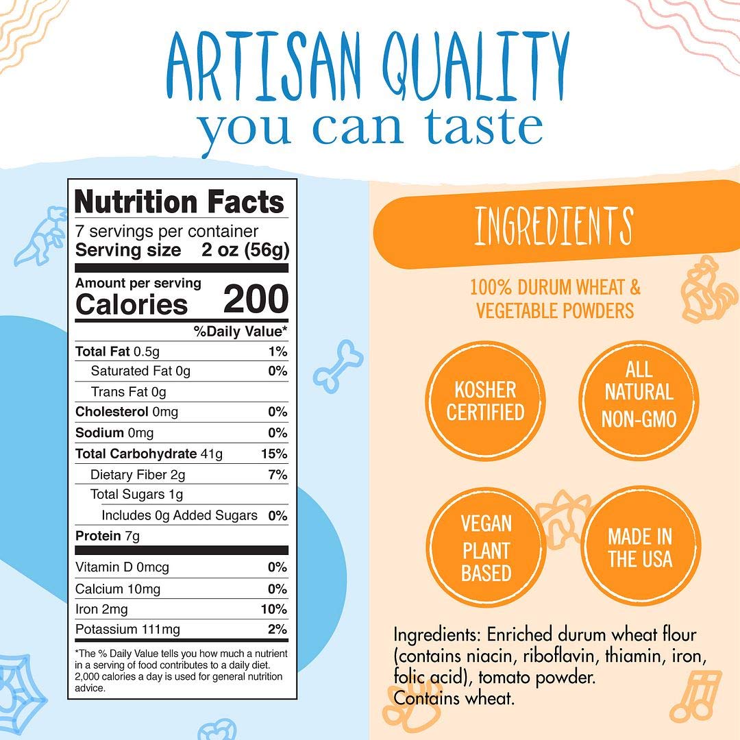 Pastabilities Fun Shaped Pasta For Kids - Halloween - Pumpkin Spider And Ghost Holiday Theme, Non-Gmo Natural Wheat And Vegetable Pasta, All-Natural, Kosher Certified, Made In The Usa, (4 Pack, 14 Oz)