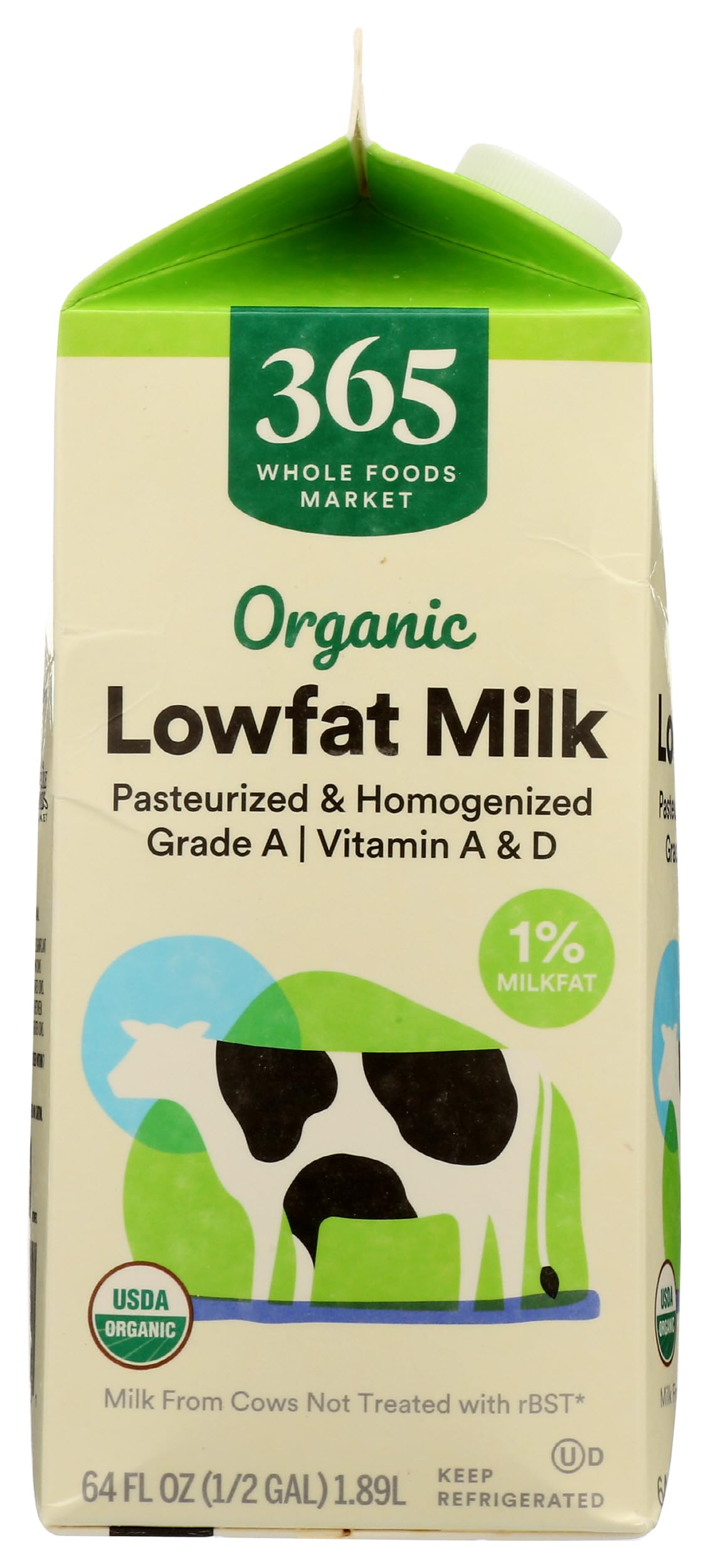 365 Everyday Value, Organic 1% Milk, 64 oz
