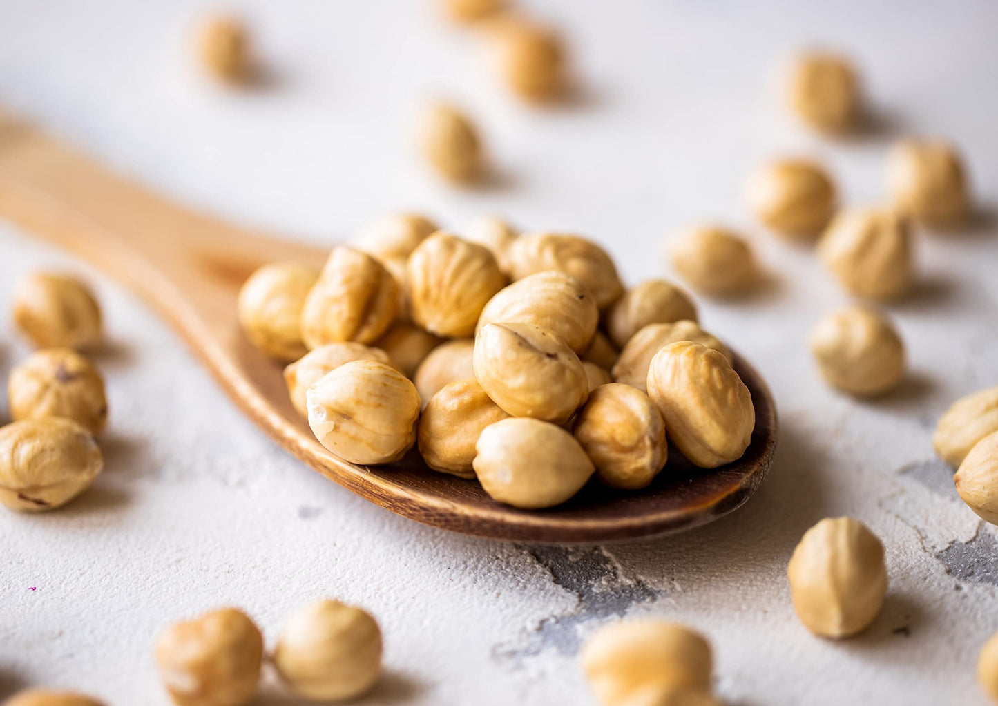 Organic Dry Roasted Blanched Hazelnuts with Himalayan Salt, 8 Pounds - Non-GMO, Oven Roasted Lightly Salted Whole Filberts, No O
