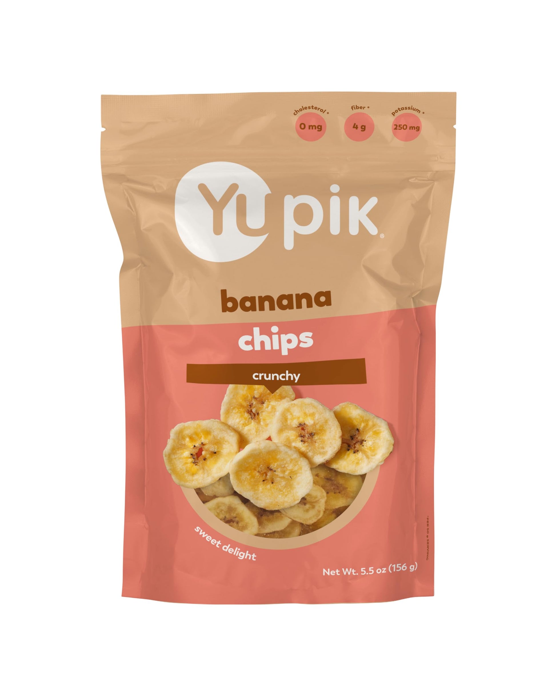Yupik Sweetened Banana Chips  5.5 Oz  Gluten-Free  Kosher  Dried Fruits  Sweet Crunchy Snacks  Lightly Sweetened Dried Banana Slices  Healthy Snacks