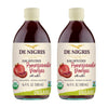 De Nigris Organic Pomegranate Vinegar Raw & Unfiltered 16,9 Oz (Pack of 2) | Balsamic Vinegar Pomegranate With Mother For The Ba