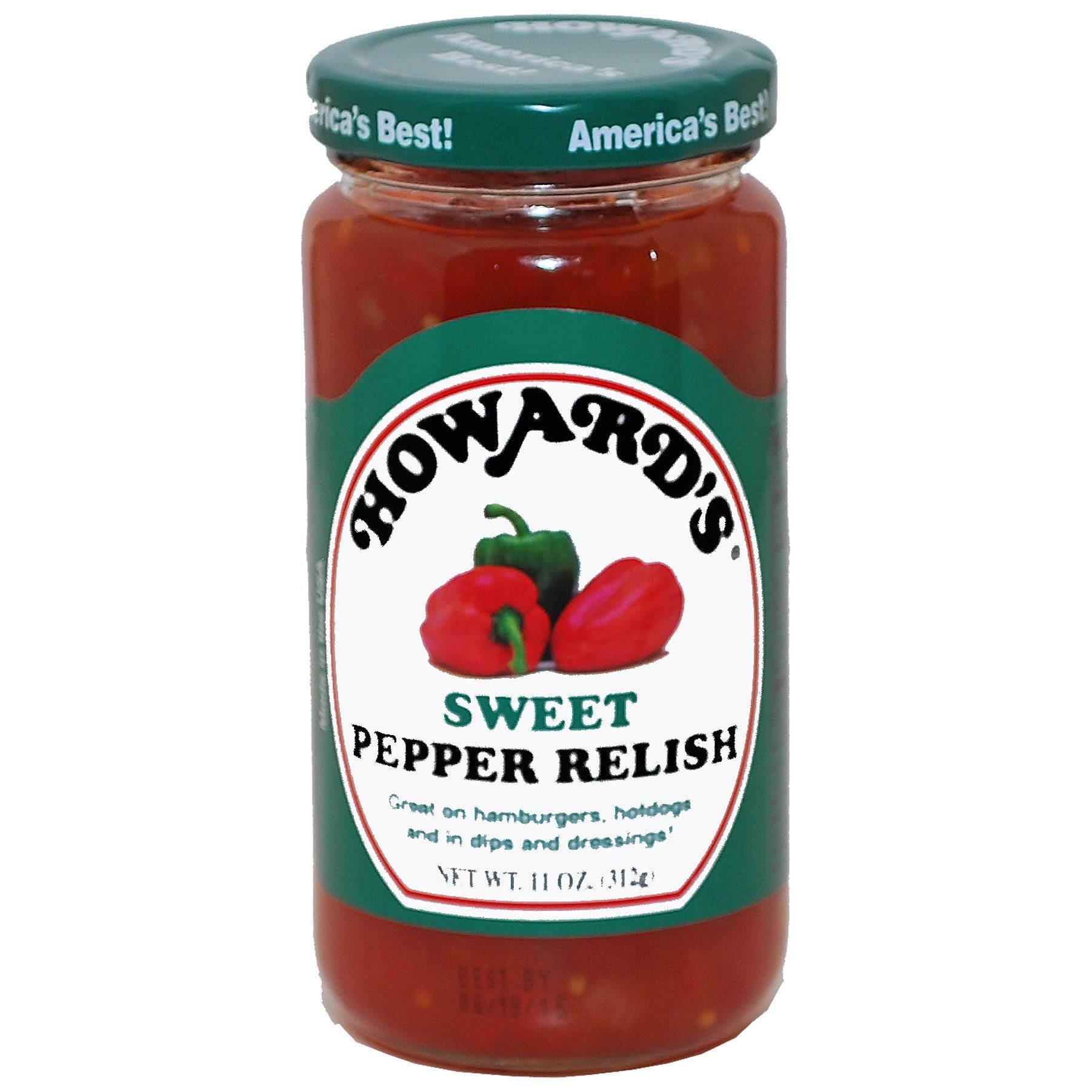 Howards Premium Sweet Pepper Relish - Gluten Free, All Natural - 11 Ounce Pack