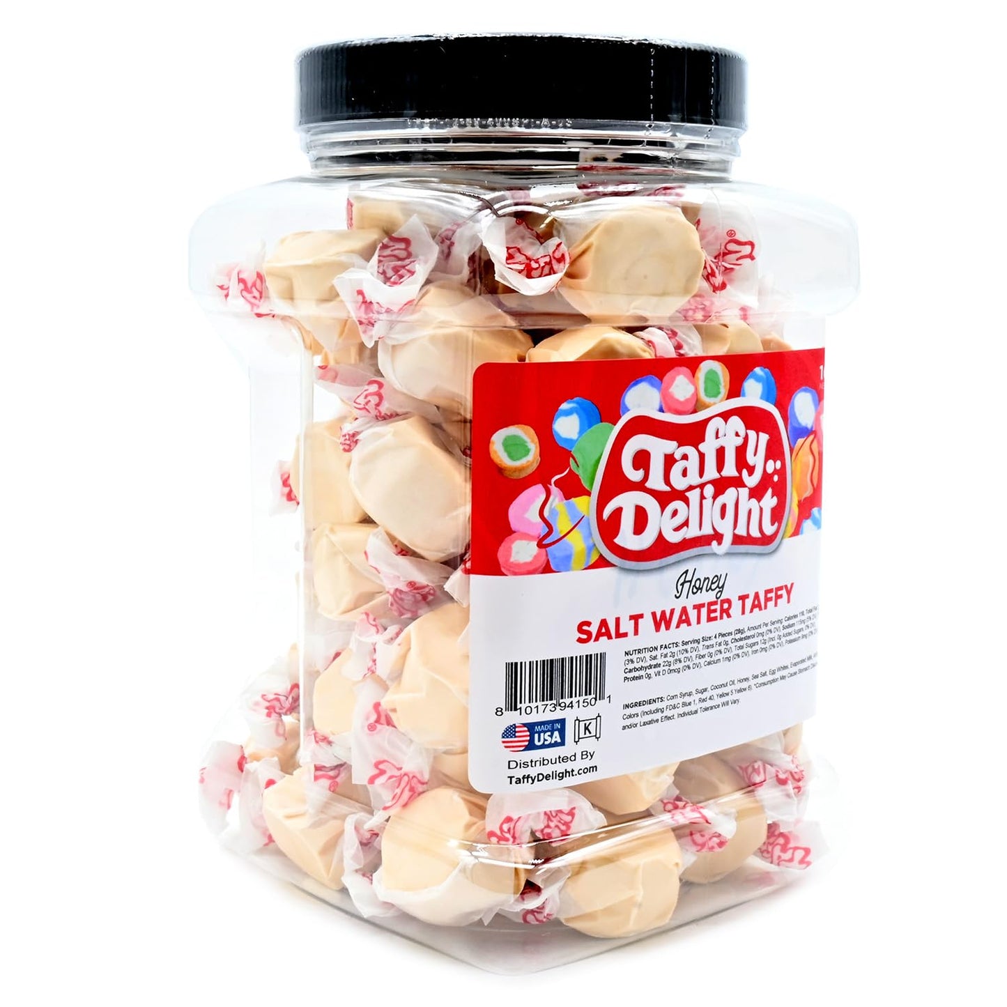 Taffy Delight Salt Water Taffy (16Oz, Honey)