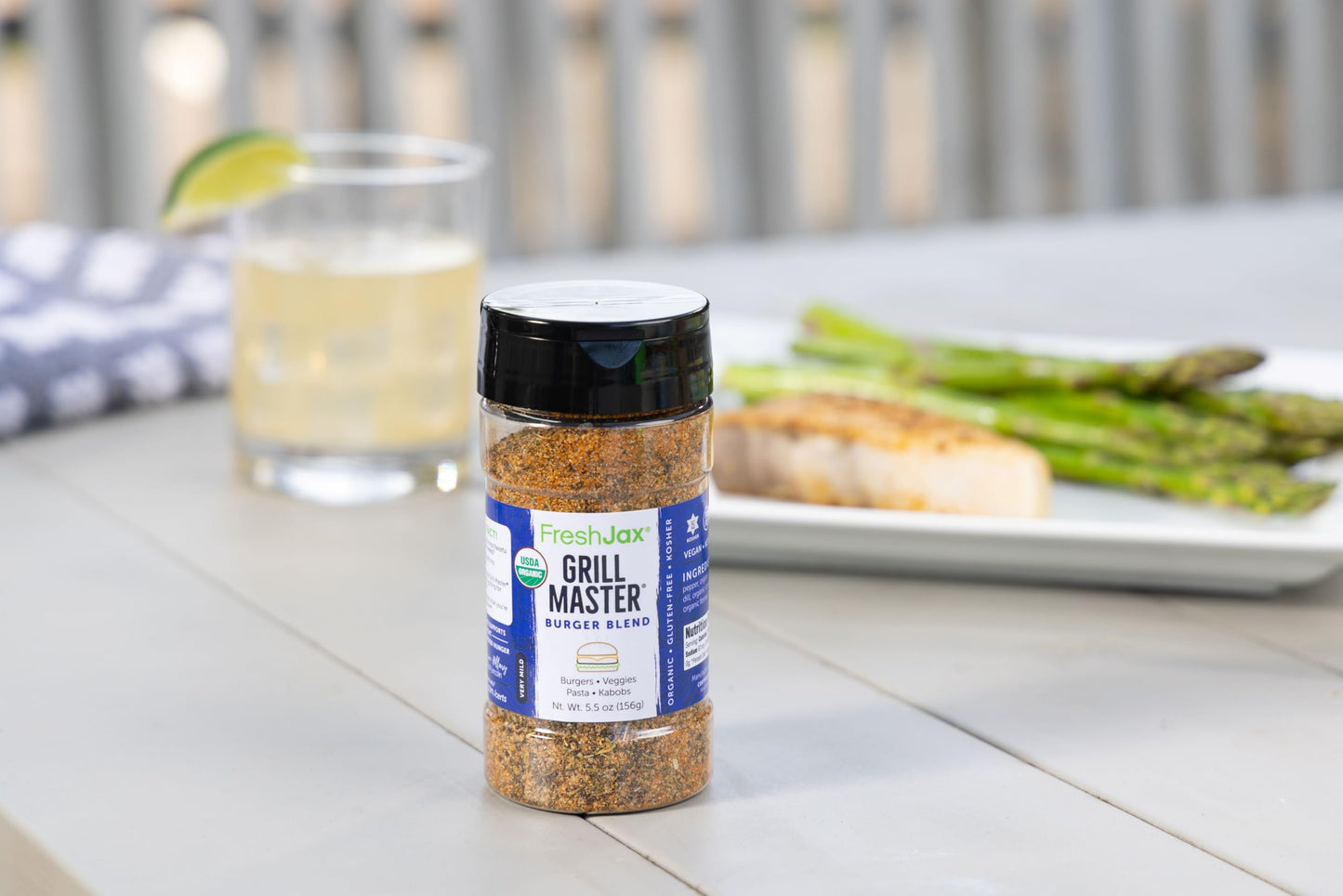 Freshjax Organic Burger Seasoning (5.5 Oz) - All-Purpose Hamburger Spice Rub For Grilling, Bbq, Steak, Smash Burgers & Beef