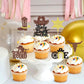 32 Pack Cowboy My 1St Rodeo Cupcake Toppers Holy Cow I'M One Horseshoe Cowboy Hats Western Theme Happy Birthday Baby Shower Part