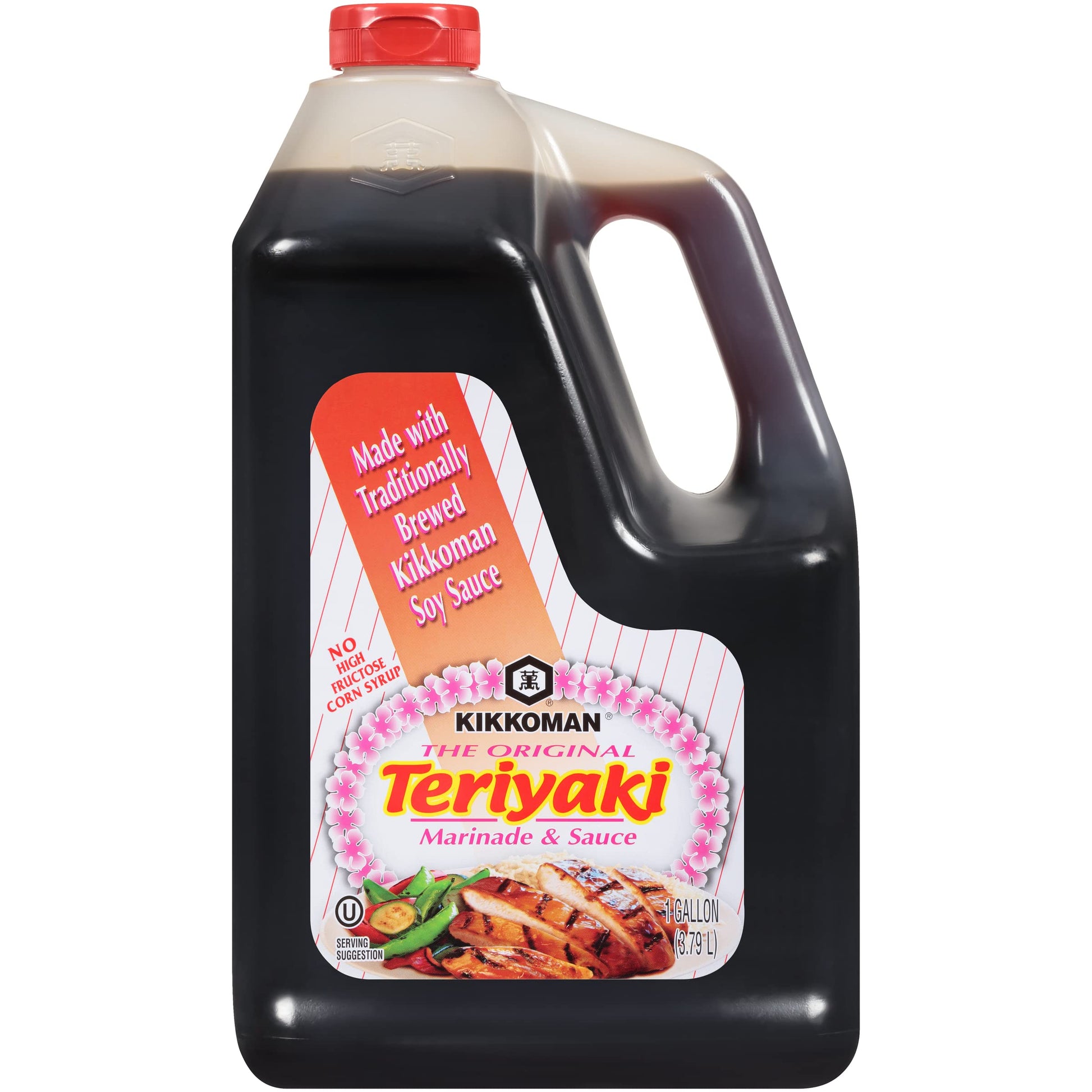 Kikkoman Teriyaki Marinade and Sauce, 128 Fl Oz, Pack of 1