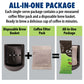 Caf   Valet DECAF Dark Roast Single Serve Coffee Packets - 84 Count - For Use with Caf   Valet Single Serve Cofee Makers - Dispo