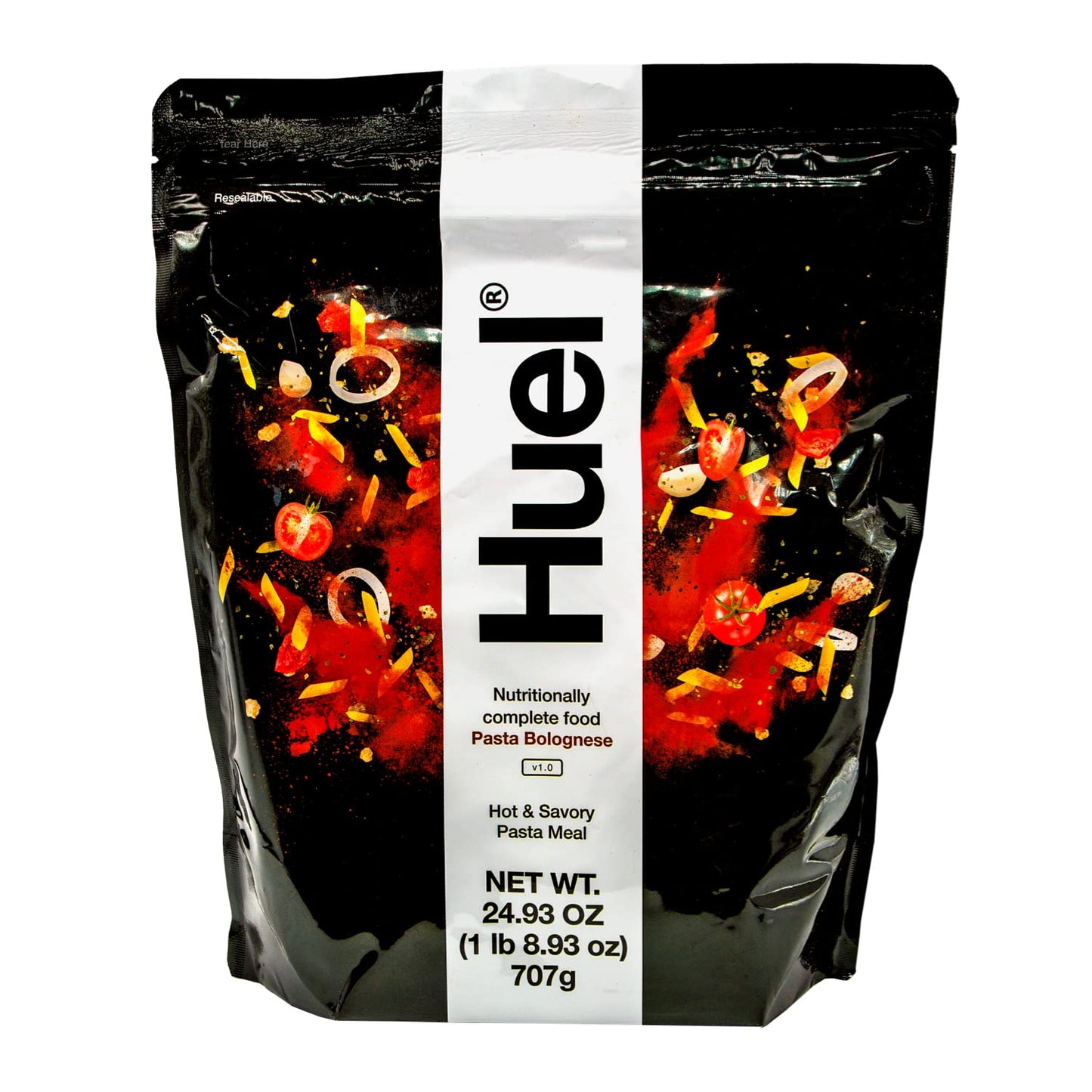 Huel Hot and Savory Instant Meal Replacement, Pasta Bolognese, 25g Protein, 24.93 Oz, Pack of 1