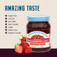 Natures Hollow Strawberry Jam, Sugar Free, Vegan, Gluten Free, 10oz Pack of 6