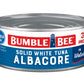 Bumble Bee Solid White Albacore Tuna in Water, 7 oz Can - Wild Caught Tuna - 37g Protein per Serving, High in Omega-3s - Non-GMO