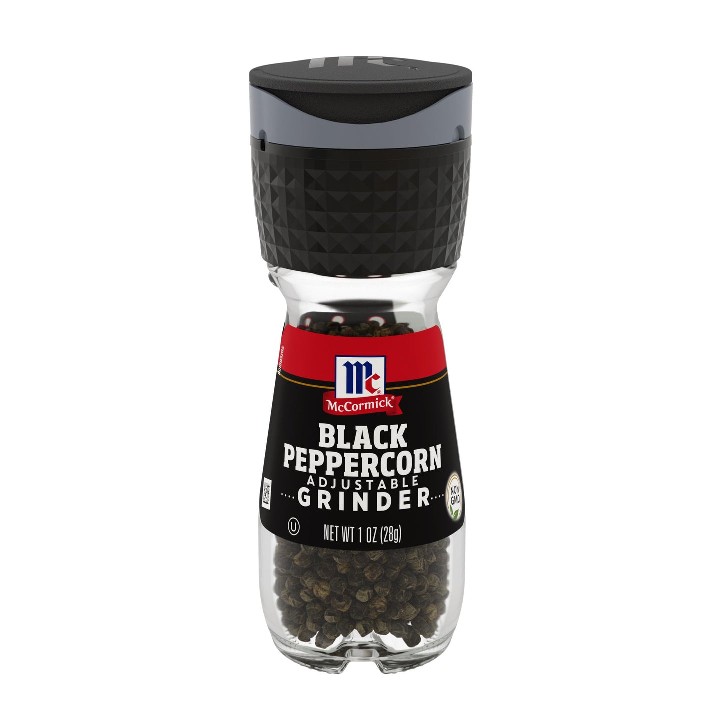 McCormick Black Pepper Grinder, Adjustable Coarseness, 1 oz