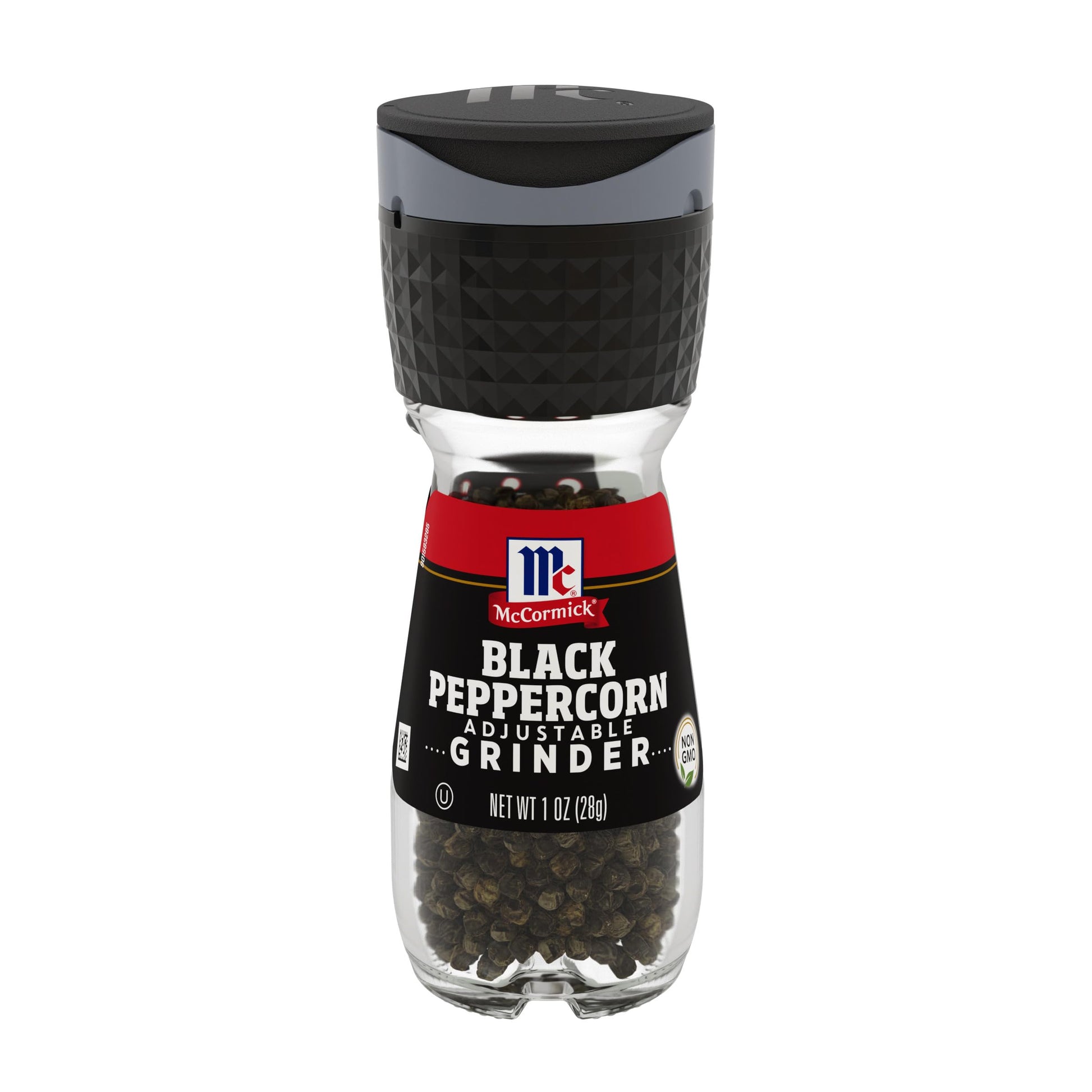 McCormick Black Pepper Grinder, Adjustable Coarseness, 1 oz
