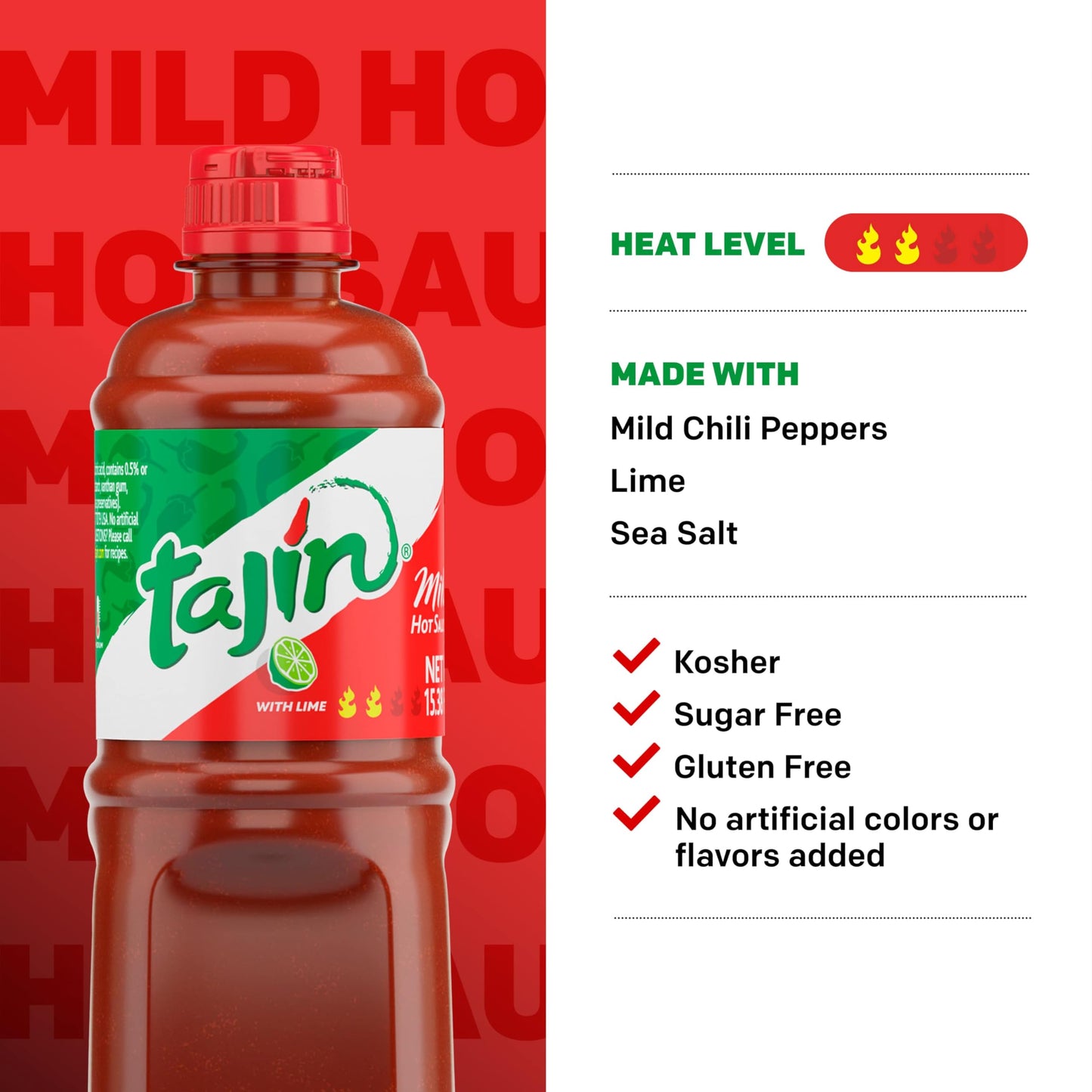 Tajin Mild Hot Sauce 15.38Oz (Pack Of 1)