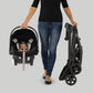 Chicco Keyfit Caddy Frame Stroller, Accepts All Chicco Infant Car Seats, Adjustable Handle, Parent Tray | Black/Black