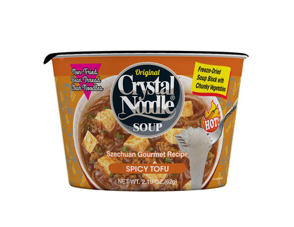 Crystal Noodle Soup, Spicy Tofu, (Pack of 6 Cups) 2.4 OZ