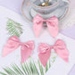 Keaziu 20 Pack Bow Cupcake Toppers Fabric and Card 2x0.05 Pink 4 for Birthday Party Decorations