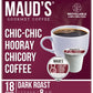 Maud'S Chicory Dark Roast Coffee Pods, 18 Ct | Chic-Chic Hooray Chicory Coffee | 100% Arabica Dark Roast Coffee | Solar Energy P