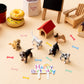 18 Pcs Realistic Dog Cake Topper Dog Figurines Dog Birthday Cake Topper Dog Bone Kennel Cake Toppers Dog Party Decoration Mini D