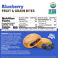 Olyra Blueberry Organic Bars, Prebiotic High Fiber Snacks, Vegan, Low Sugar, Pack of 12