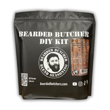 Bearded Butchers Bratwurst DIY Kit – Original Seasoning, High-Temp Mozzarella Cheese, 32mm Casings for 25 lbs of Meat