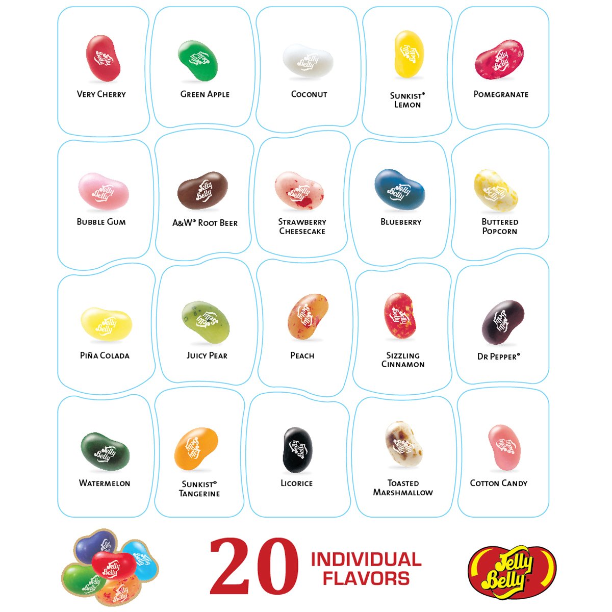Jelly Belly 20-Flavor Christmas Gift Box