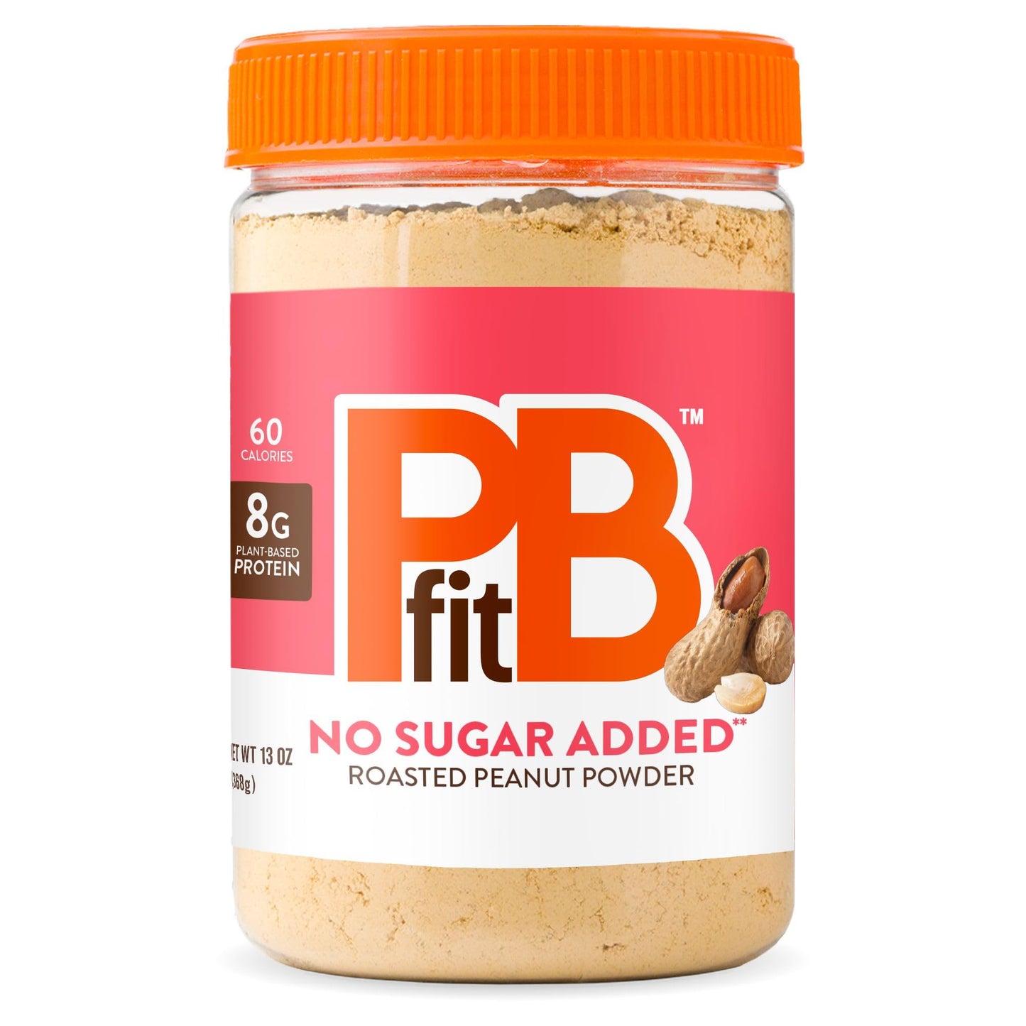 Pbfit No Sugar Added Peanut Butter Powder, Powdered Peanut Butter Spread From Real Roasted Peanuts, 8G Protein, Made With Erythritol And Monk Fruit, 13 Ounce (Pack Of 1)